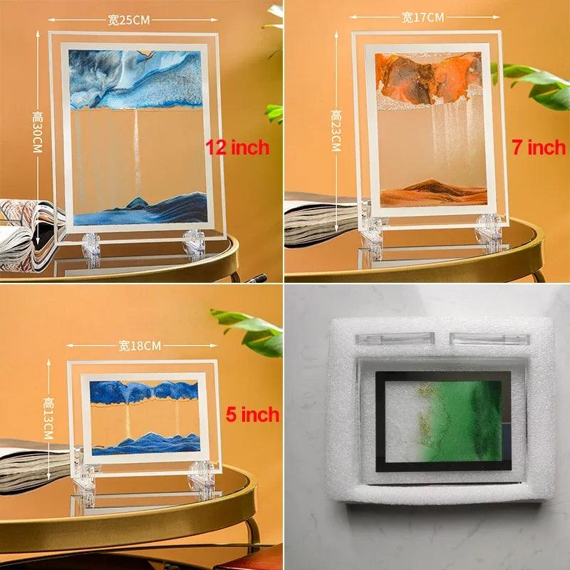3D Moving Sand Art Hourglass