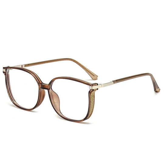 Oversized Reading Glasses for Women with Metal Accents