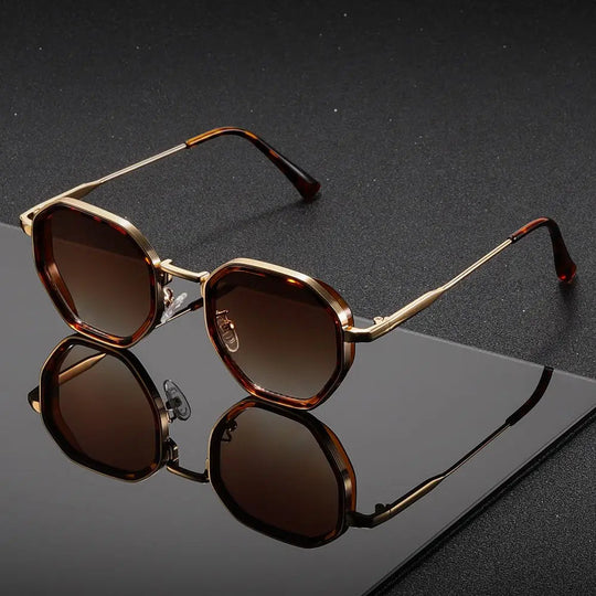 Men's Sunglasses - Geometric Alloy Frame