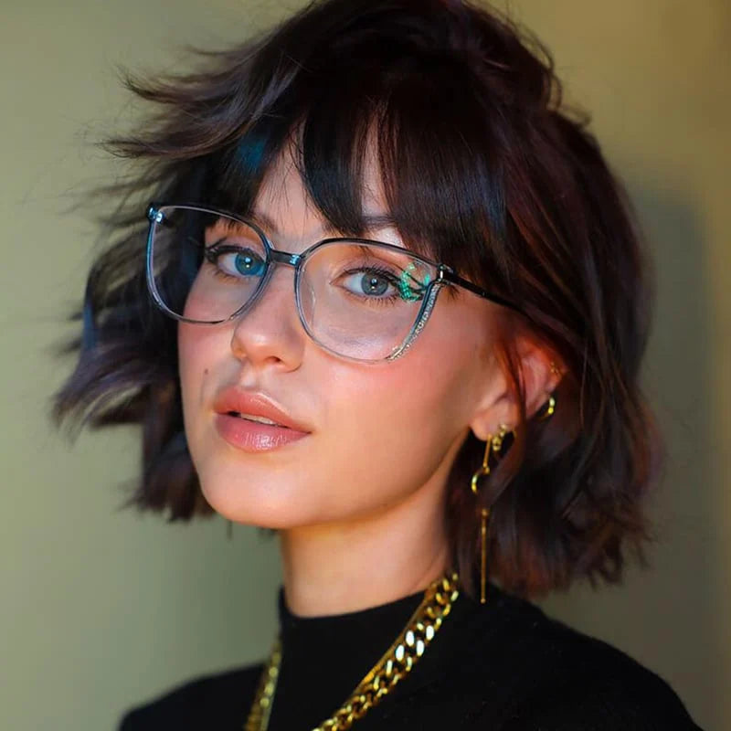 Oversized Reading Glasses for Women with Metal Accents