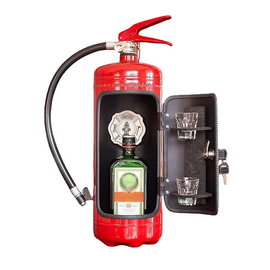 Fire Extinguisher Shaped Hidden Mini Bar Bottle Holder