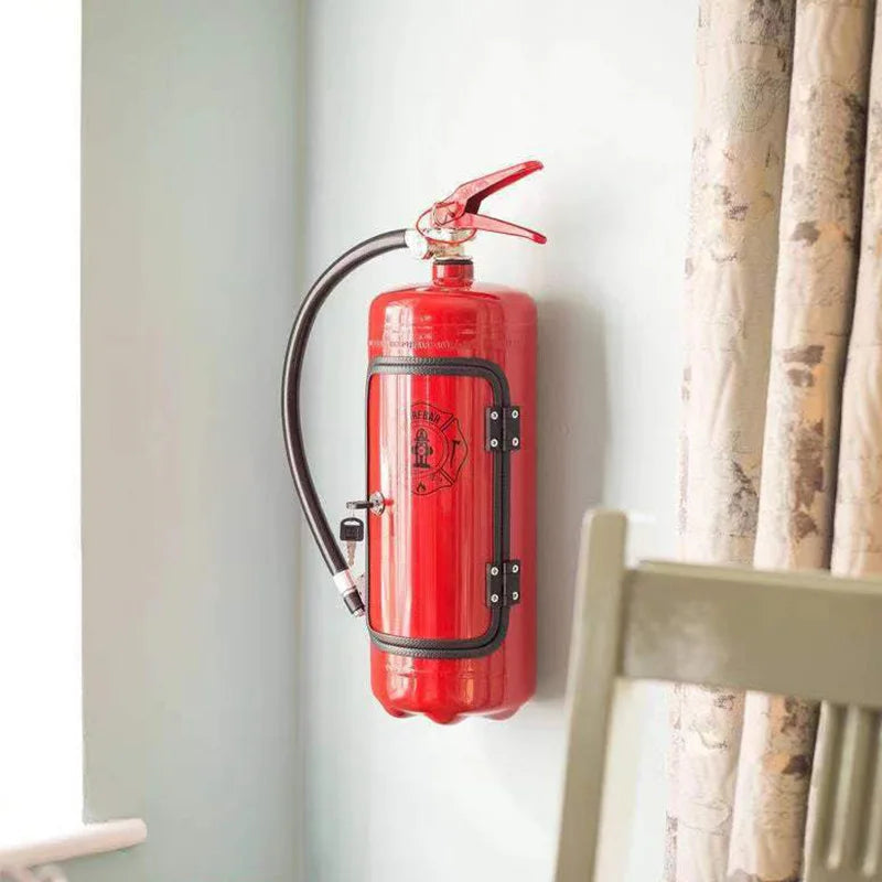 Fire Extinguisher Shaped Hidden Mini Bar Bottle Holder