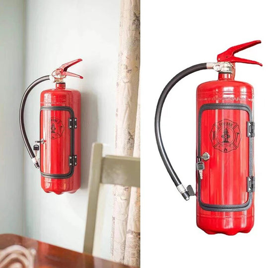 Fire Extinguisher Shaped Hidden Mini Bar Bottle Holder