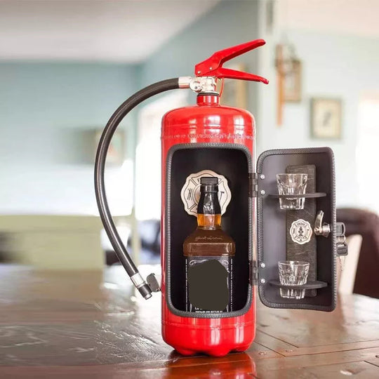 Fire Extinguisher Shaped Hidden Mini Bar Bottle Holder
