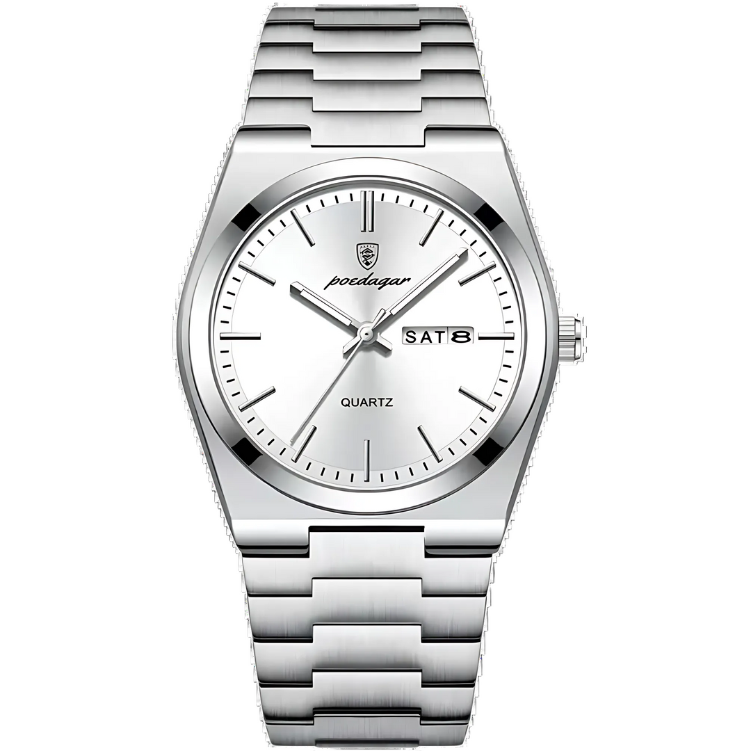 Men's Quartz Analog Watch - Stainless Steel