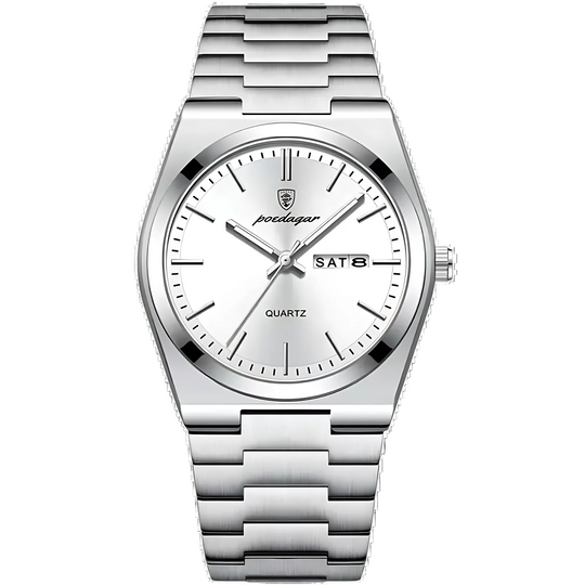 Men's Quartz Analog Watch - Stainless Steel