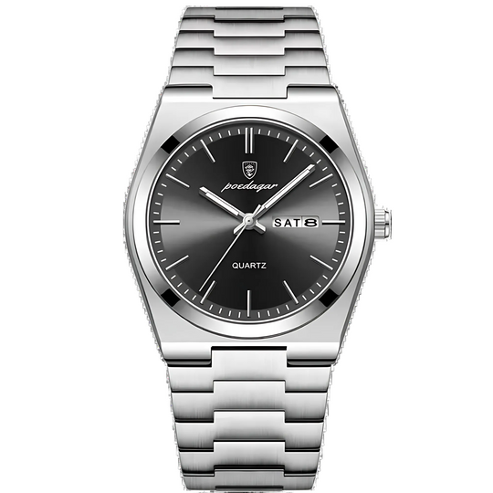 Men's Quartz Analog Watch - Stainless Steel
