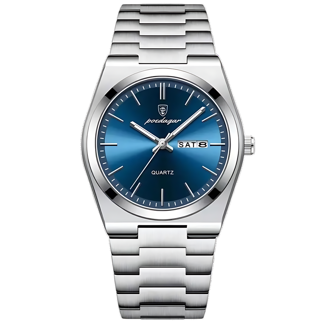 Men's Quartz Analog Watch - Stainless Steel