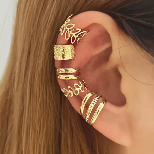 Ear Cuff & Stud Earring Set – Stylish Jewelry Gift