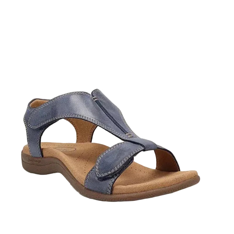 Women's Leather T-Strap Sandals – Comfortable & Adjustable