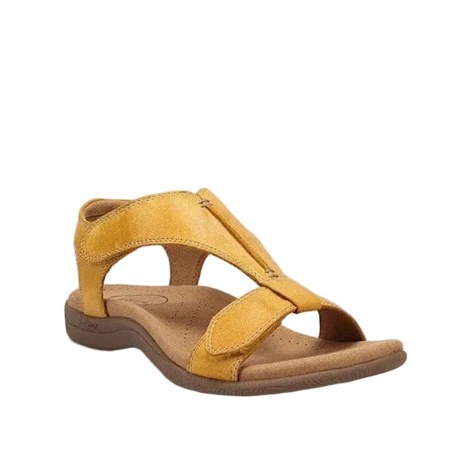 Women's Leather T-Strap Sandals – Comfortable & Adjustable