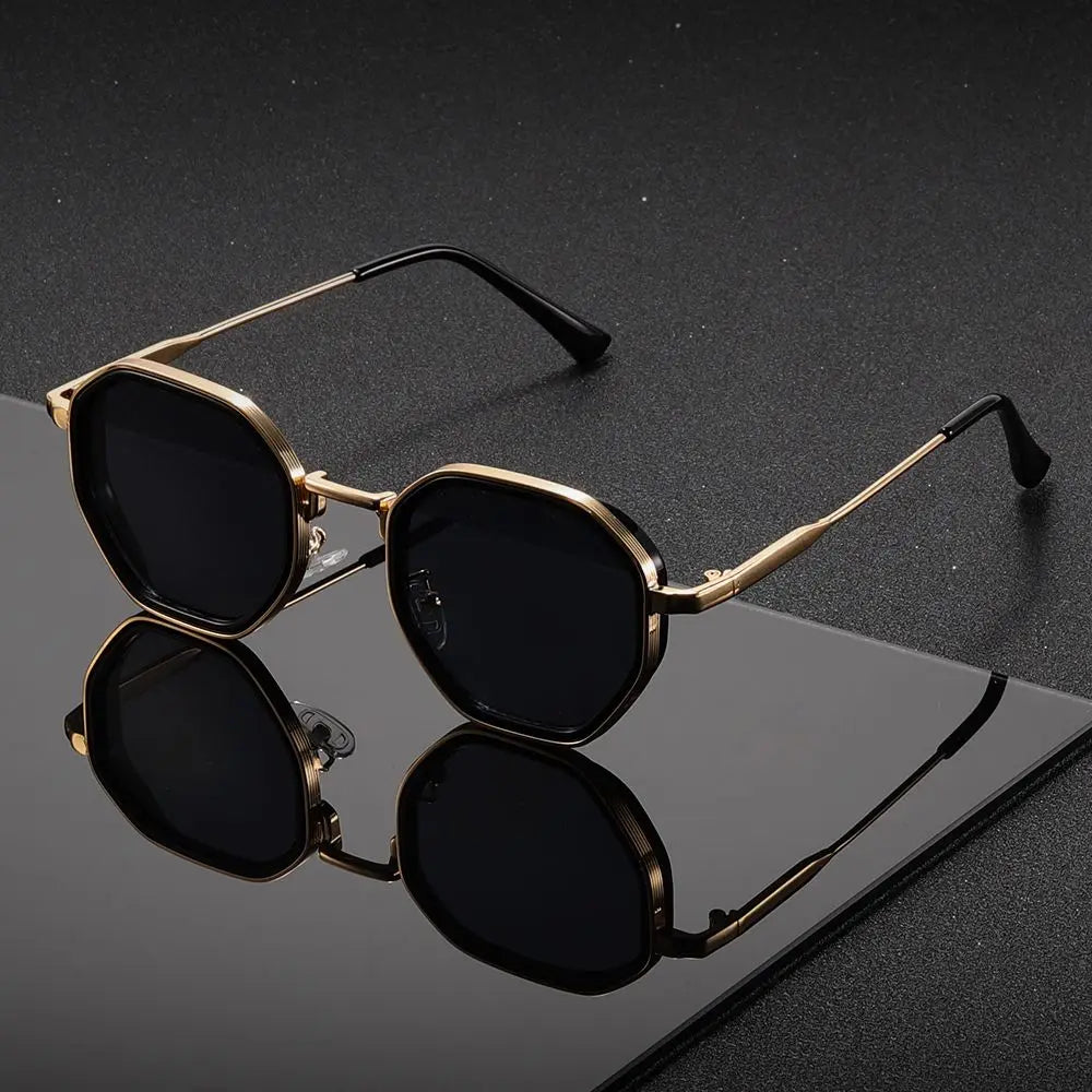 Men's Sunglasses - Geometric Alloy Frame