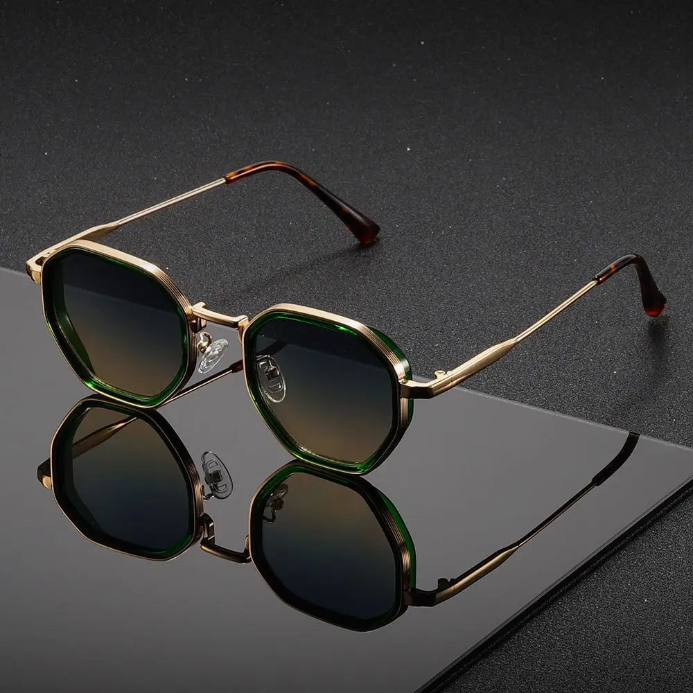 Men's Sunglasses - Geometric Alloy Frame