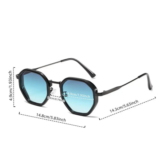Men's Sunglasses - Geometric Alloy Frame