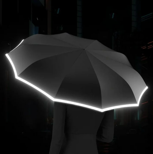 Windproof Reflective Umbrella – Storm-Resistant & Waterproof