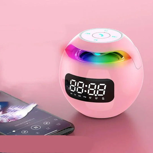 Bluetooth LED Alarm Clock Speaker