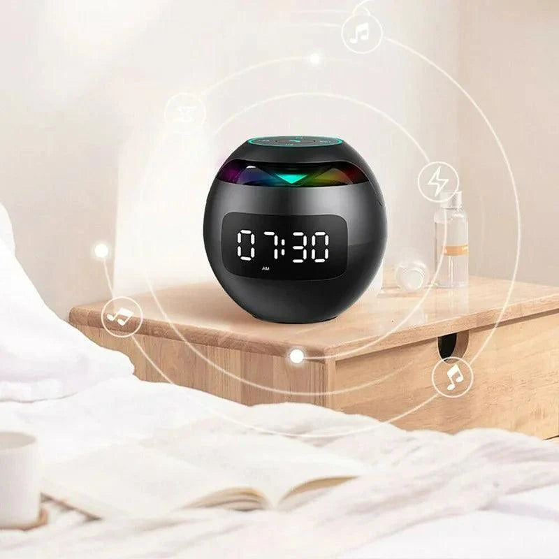 Bluetooth LED Alarm Clock Speaker