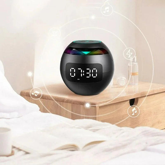Bluetooth LED Alarm Clock Speaker