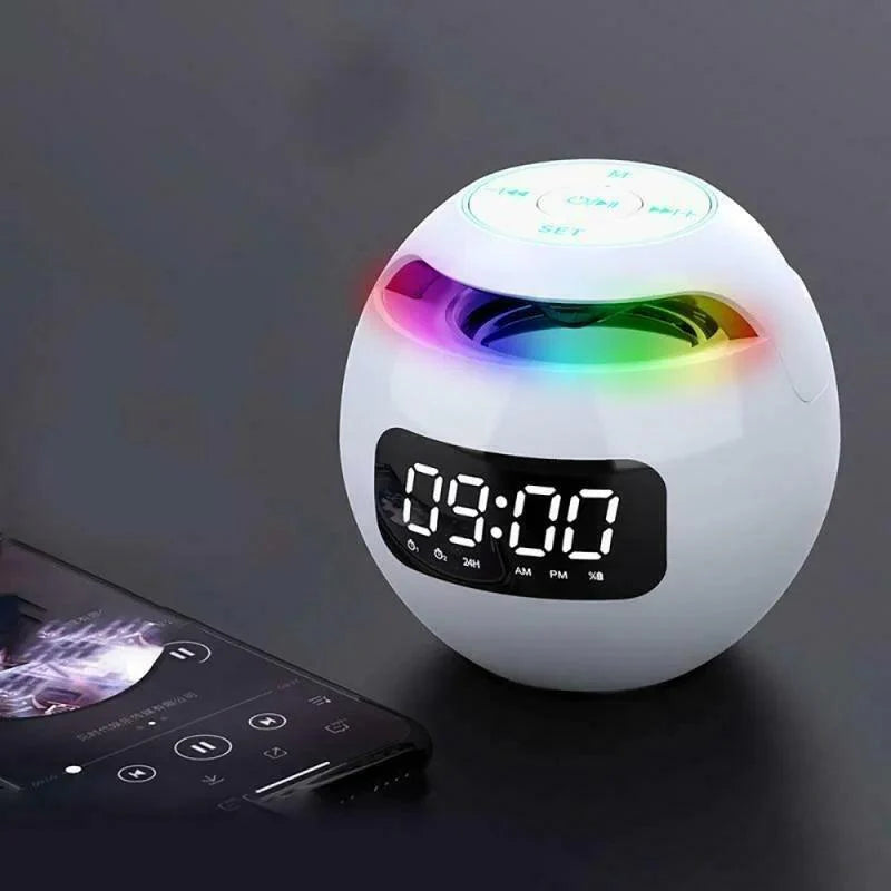 Bluetooth LED Alarm Clock Speaker