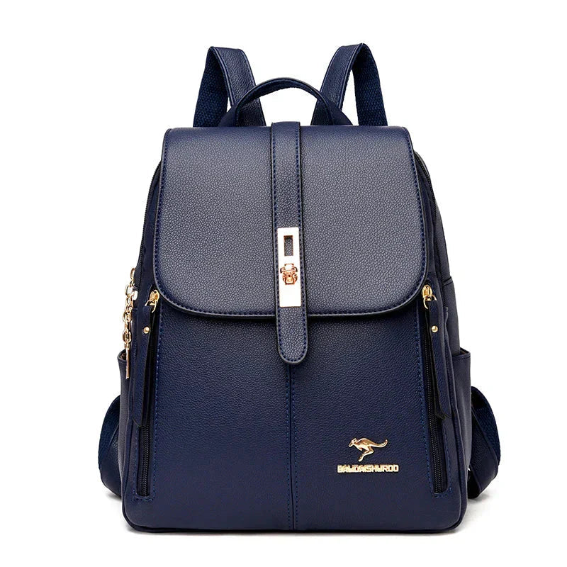 Women's Leather Backpack – Compact & Elegant