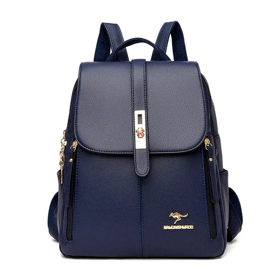 Women's Leather Backpack – Compact & Elegant