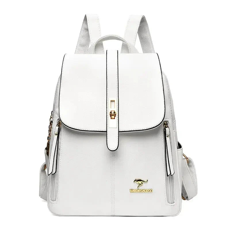 Women's Leather Backpack – Compact & Elegant