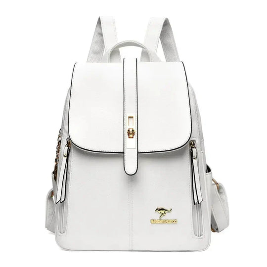 Women's Leather Backpack – Compact & Elegant