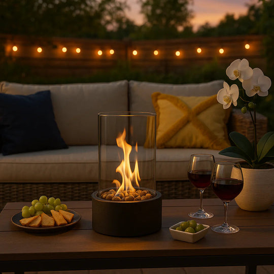 Bio-Ethanol Tabletop Fireplace – Smokeless Indoor & Outdoor