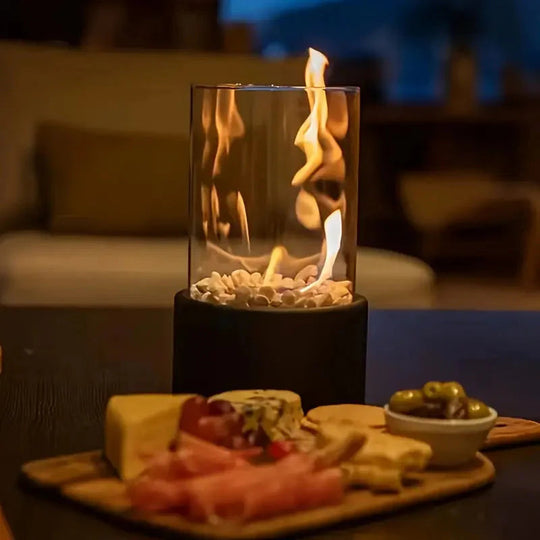 Bio-Ethanol Tabletop Fireplace – Smokeless Indoor & Outdoor