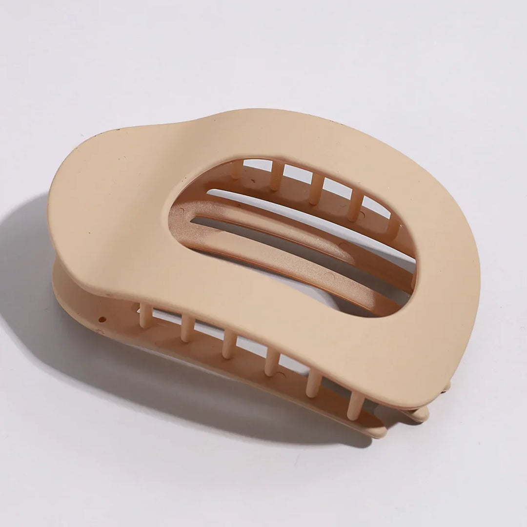 Oval Matte Hair Claw Clip for Women