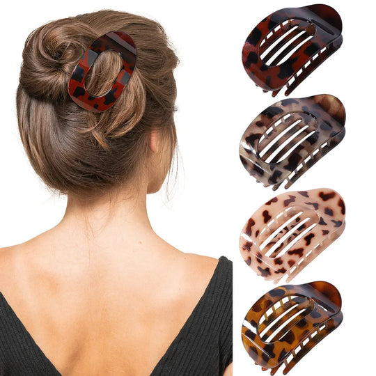 Oval Matte Hair Claw Clip for Women