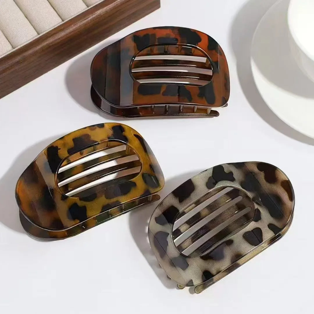 Oval Matte Hair Claw Clip for Women