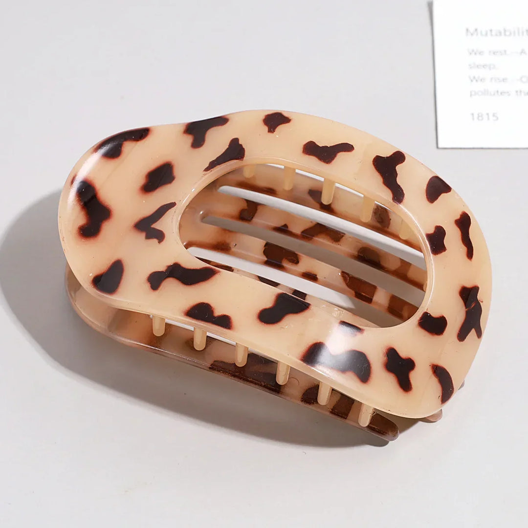 Oval Matte Hair Claw Clip for Women