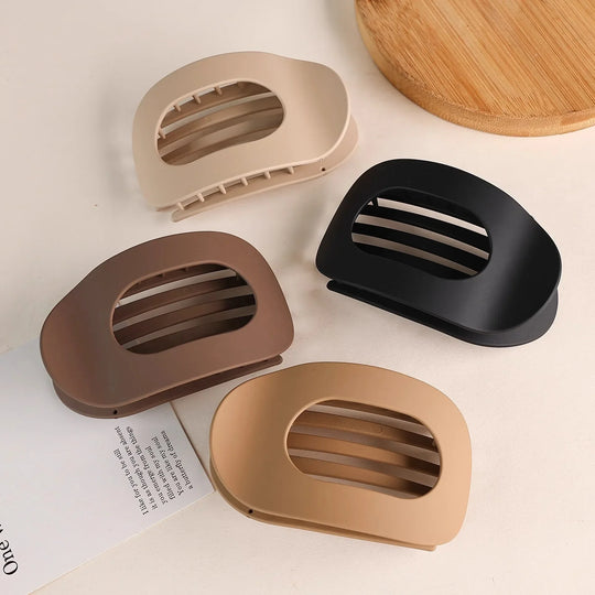 Oval Matte Hair Claw Clip for Women