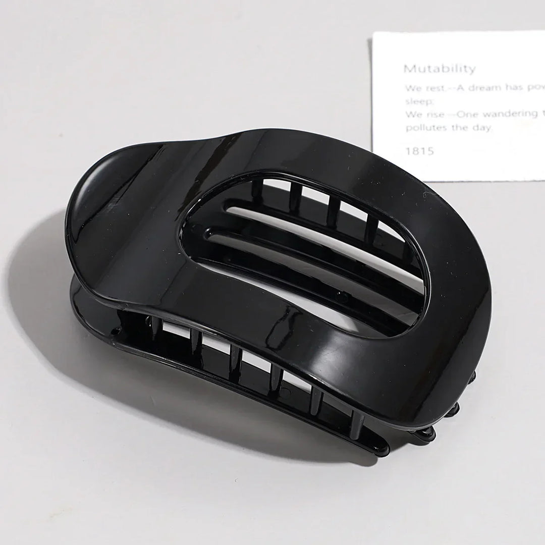 Oval Matte Hair Claw Clip for Women