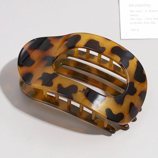 Oval Matte Hair Claw Clip for Women
