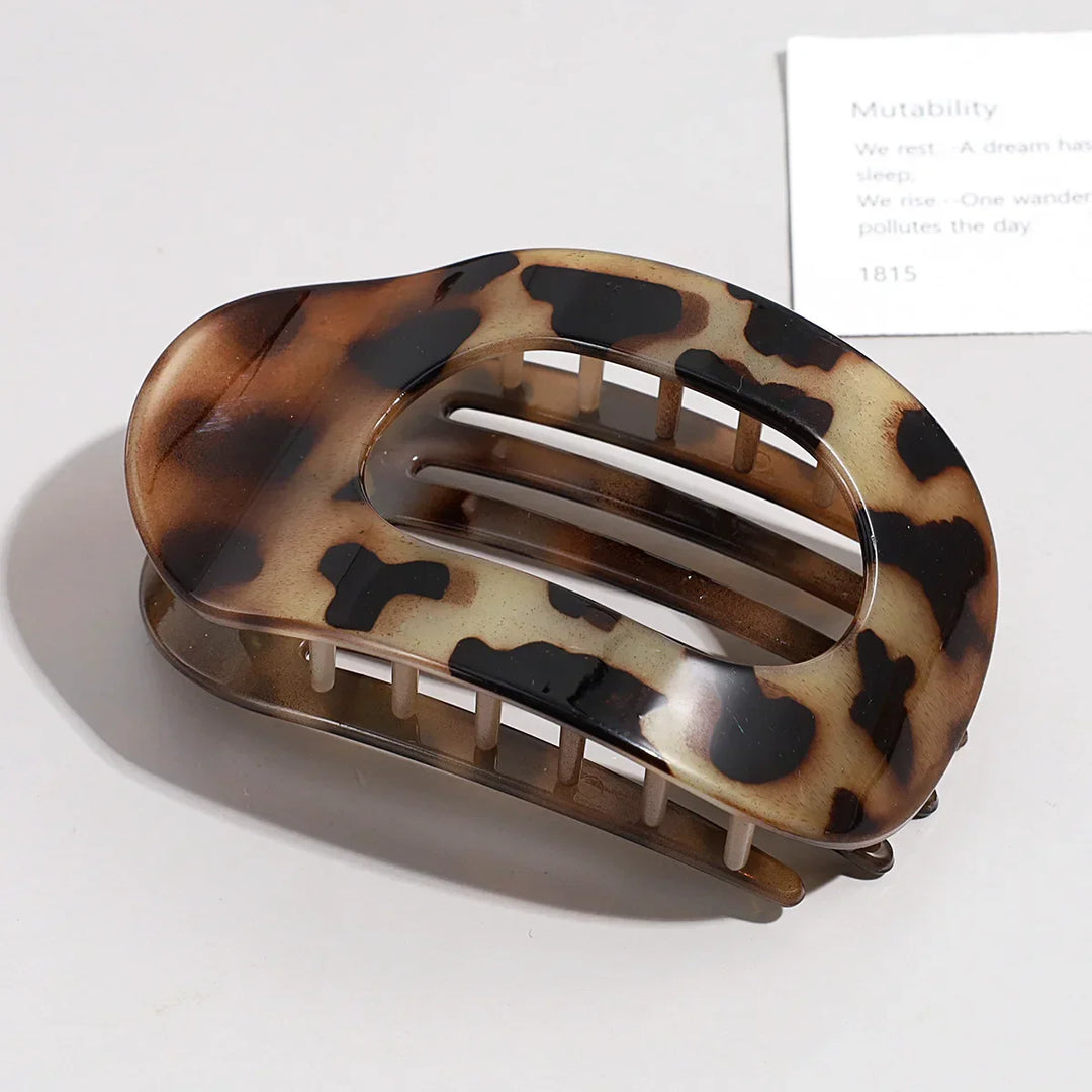 Oval Matte Hair Claw Clip for Women