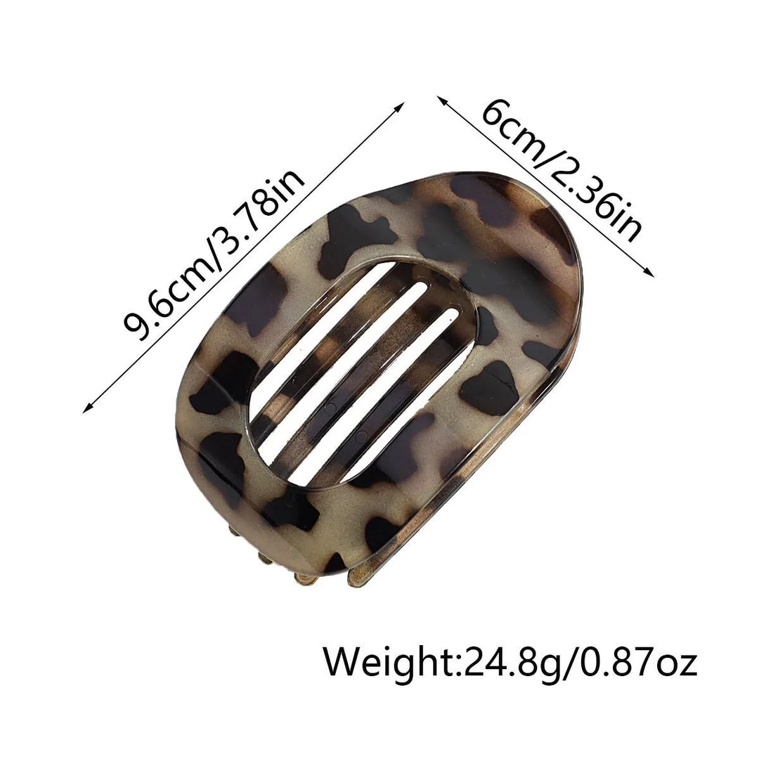 Oval Matte Hair Claw Clip for Women