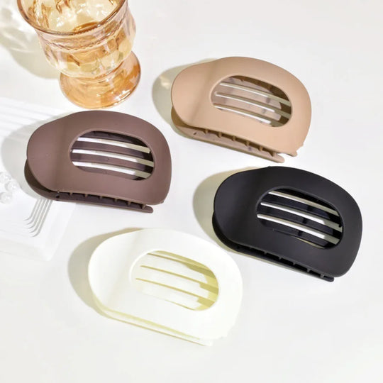 Oval Matte Hair Claw Clip for Women