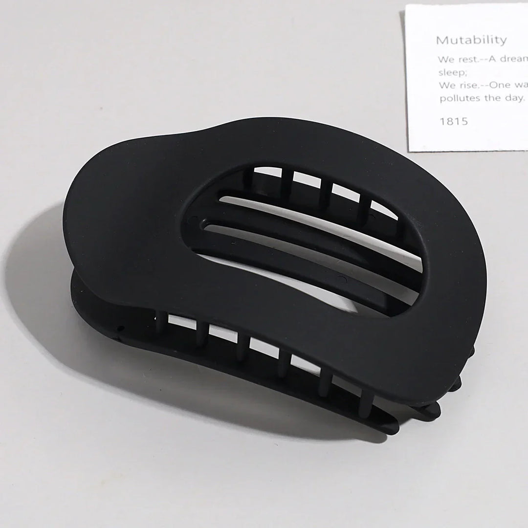 Oval Matte Hair Claw Clip for Women