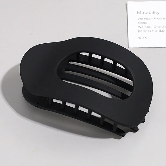 Oval Matte Hair Claw Clip for Women
