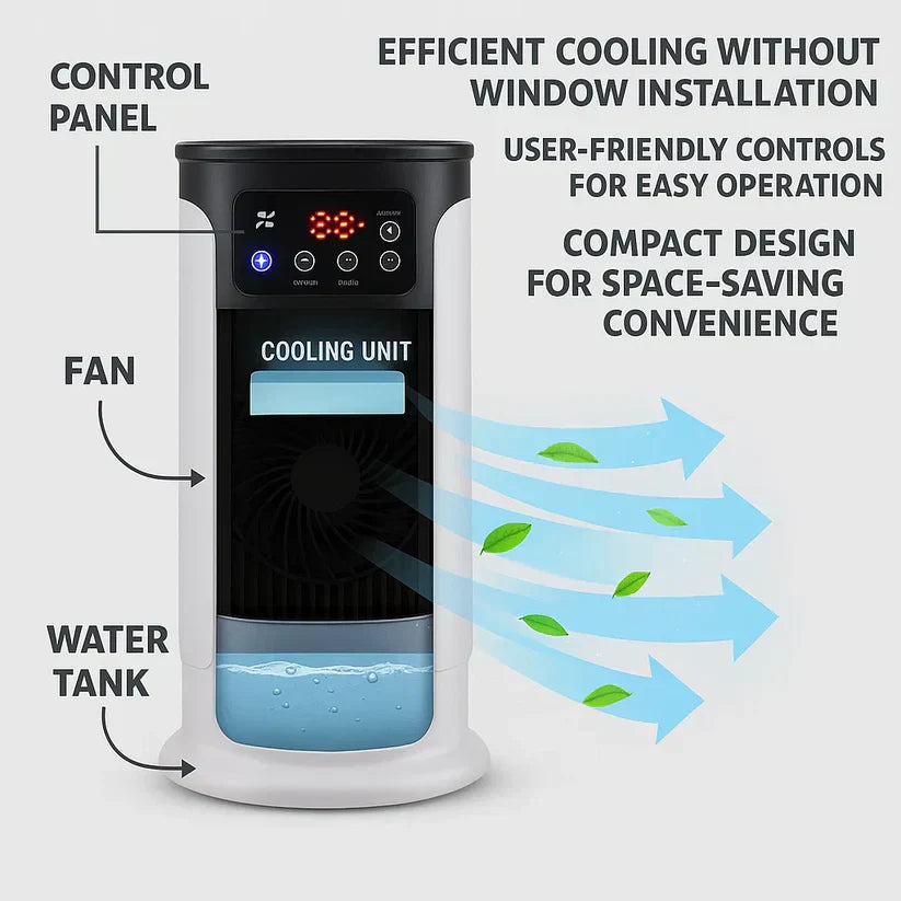 Portable Air Cooler - Energy-Efficient for Home & Office