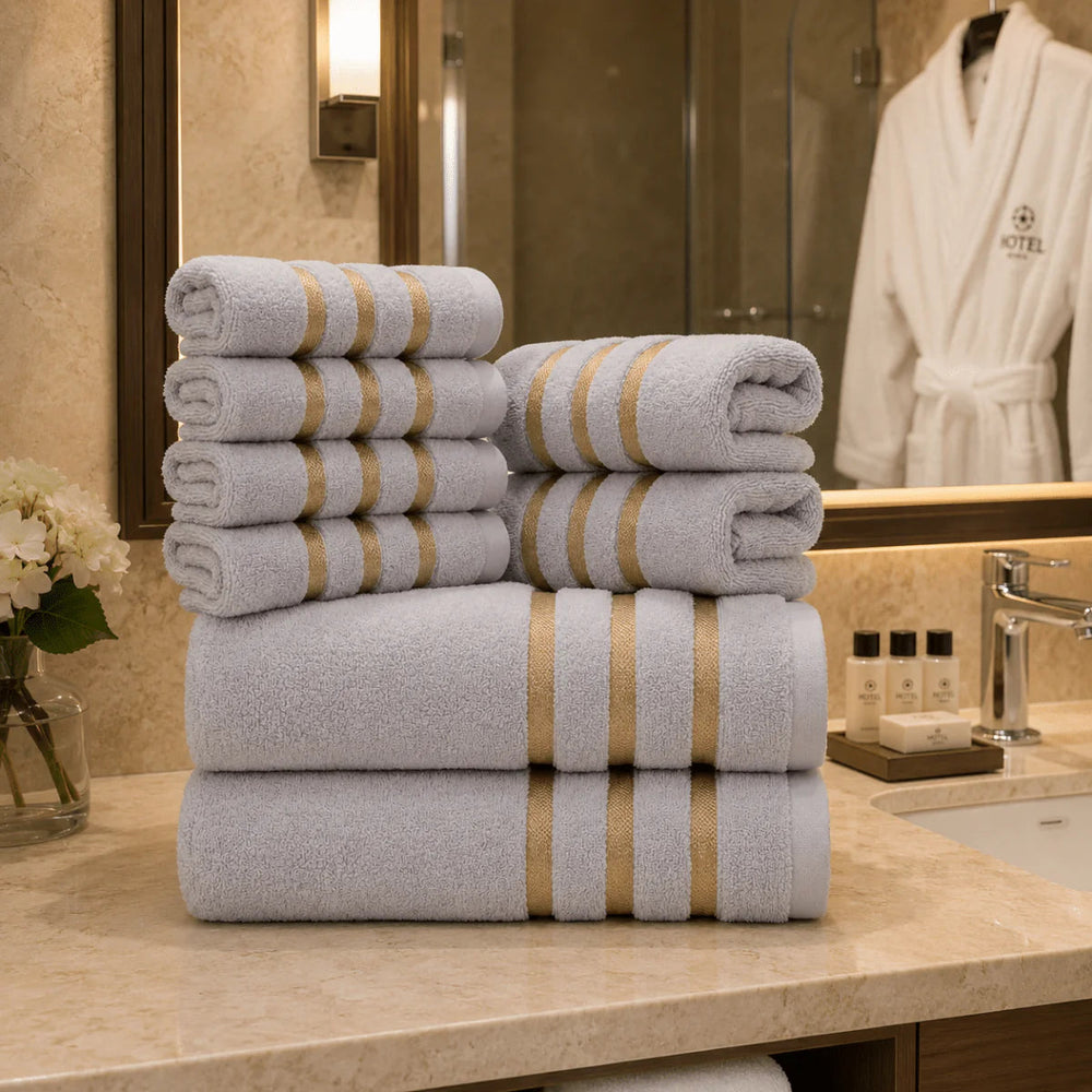 Premium 8-Piece Towel Set – Soft & Absorbent