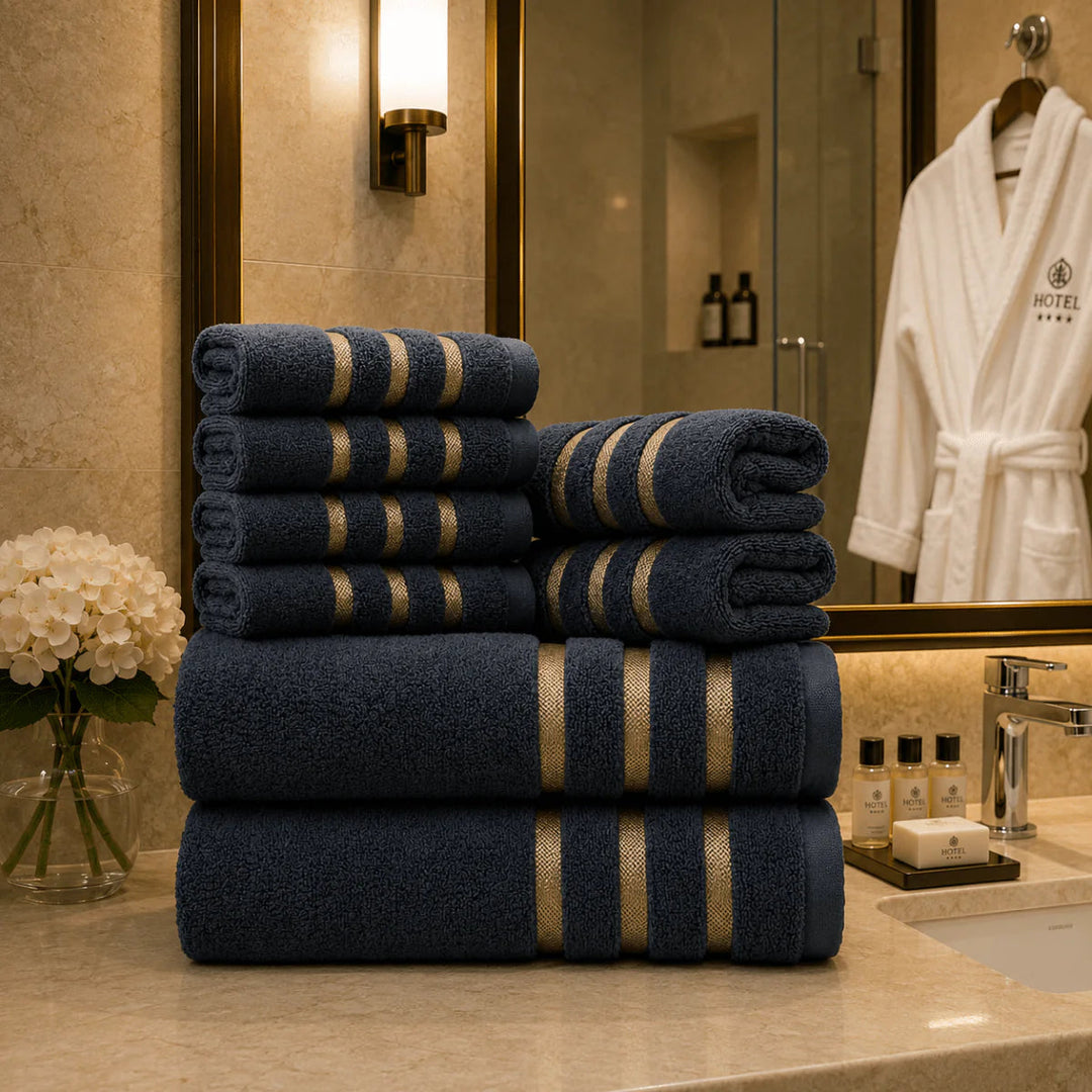 Premium 8-Piece Towel Set – Soft & Absorbent