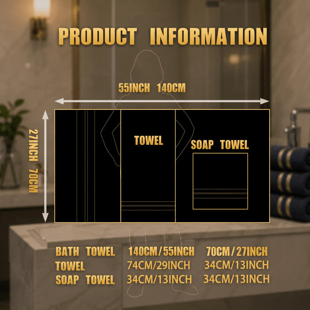 Premium 8-Piece Towel Set – Soft & Absorbent