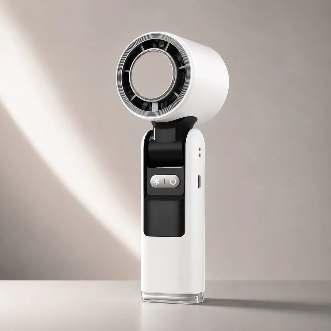 Rechargeable Handheld Fan with Flashlight
