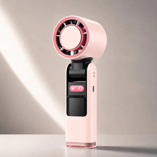 Rechargeable Handheld Fan with Flashlight
