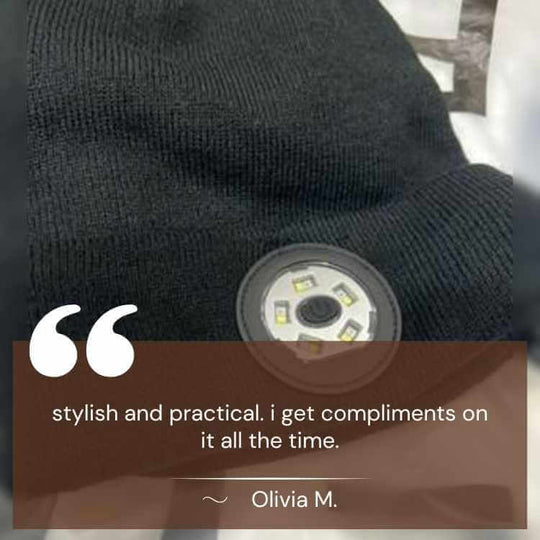 LED Bluetooth Beanie with Built-In Headphones & Light