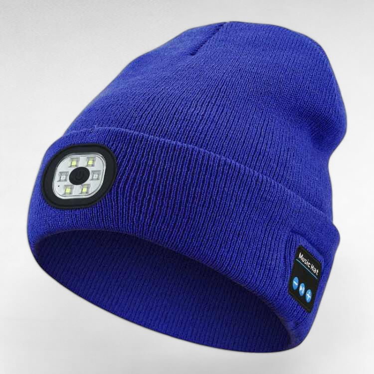 LED Bluetooth Beanie with Built-In Headphones & Light