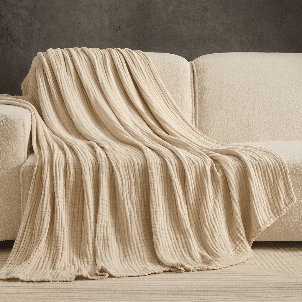 Cotton Summer Blanket – Airy & Breathable Muslin